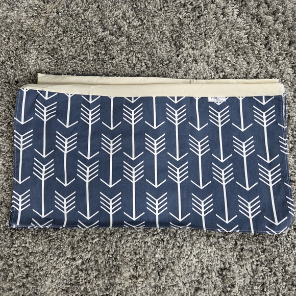 DBC Bedding Handbags - DBC Baby Bedding Co Crib Skirt Navy Arrow Theme Unisex Nursery Bedding